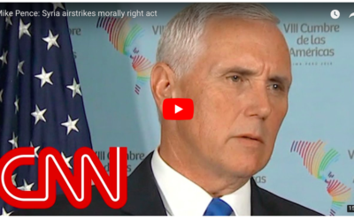 Mike Pence: Syria airstrikes morally right act